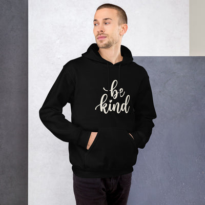 Be Kind Script Pullover Hoodie, Women's, on a model