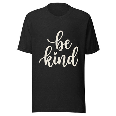 Be Kind Script Graphic T-Shirt, Women's, front, black with cream print
