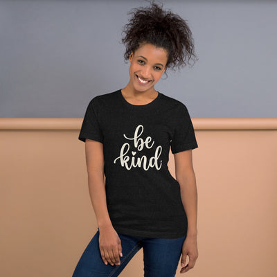 Be Kind Script Graphic T-Shirt, Women's, on a model