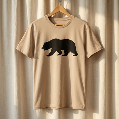California Bear Tee — Men's on-figure. Cali Life Co. California apparel, designed in San Diego