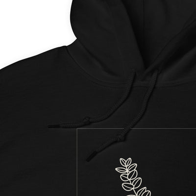 Eucalyptus Sprig Pullover Hoodie, Men's, fabric detail