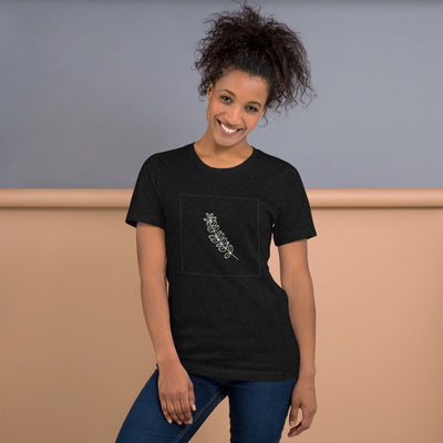 Eucalyptus Sprig Graphic T-Shirt, Women's, on a model