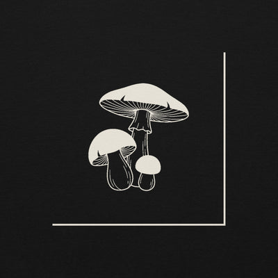 Mushroom Line Trio Pullover Hoodie, Women's, print close-up