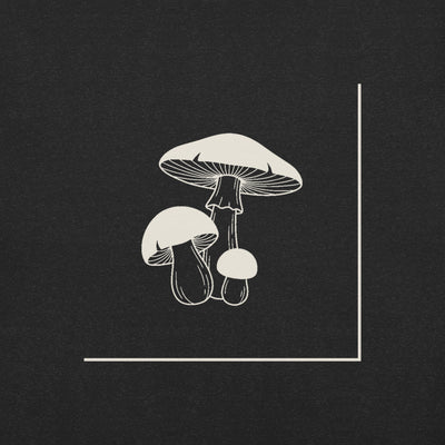 Mushroom Line Trio Graphic T-Shirt, Men's, print close-up