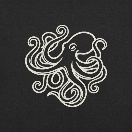 Octopus Art California Graphic T-Shirt, print close-up