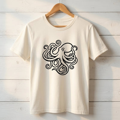 Octopus Art California Tee — Women's on-figure. Cali Life Co. California apparel, designed in San Diego