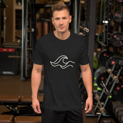 One-Line Wave California Graphic T-Shirt, Men's, on a model