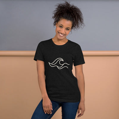 One-Line Wave California Graphic T-Shirt, Women's, on a model