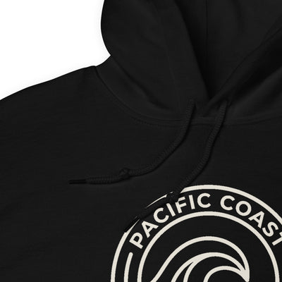Pacific Coast Wave Badge Pullover Hoodie, Women's, fabric detail