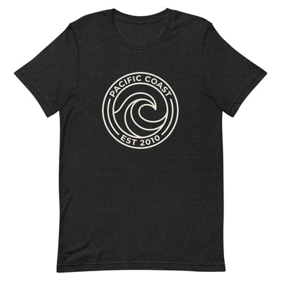 Pacific Coast Wave Badge Graphic T-Shirt, Women's, flat lay