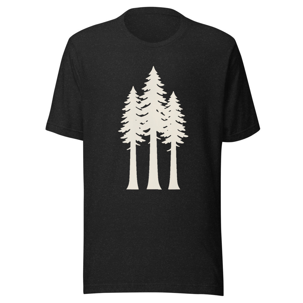 Redwood Silhouette Graphic T-Shirt, front, black with cream print