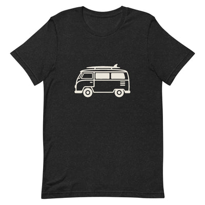 VW Bus Line Art Graphic T-Shirt, Women's, flat lay