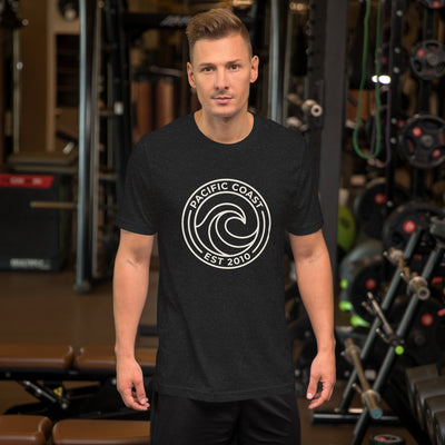Pacific Coast Wave Badge Graphic T-Shirt, on a model