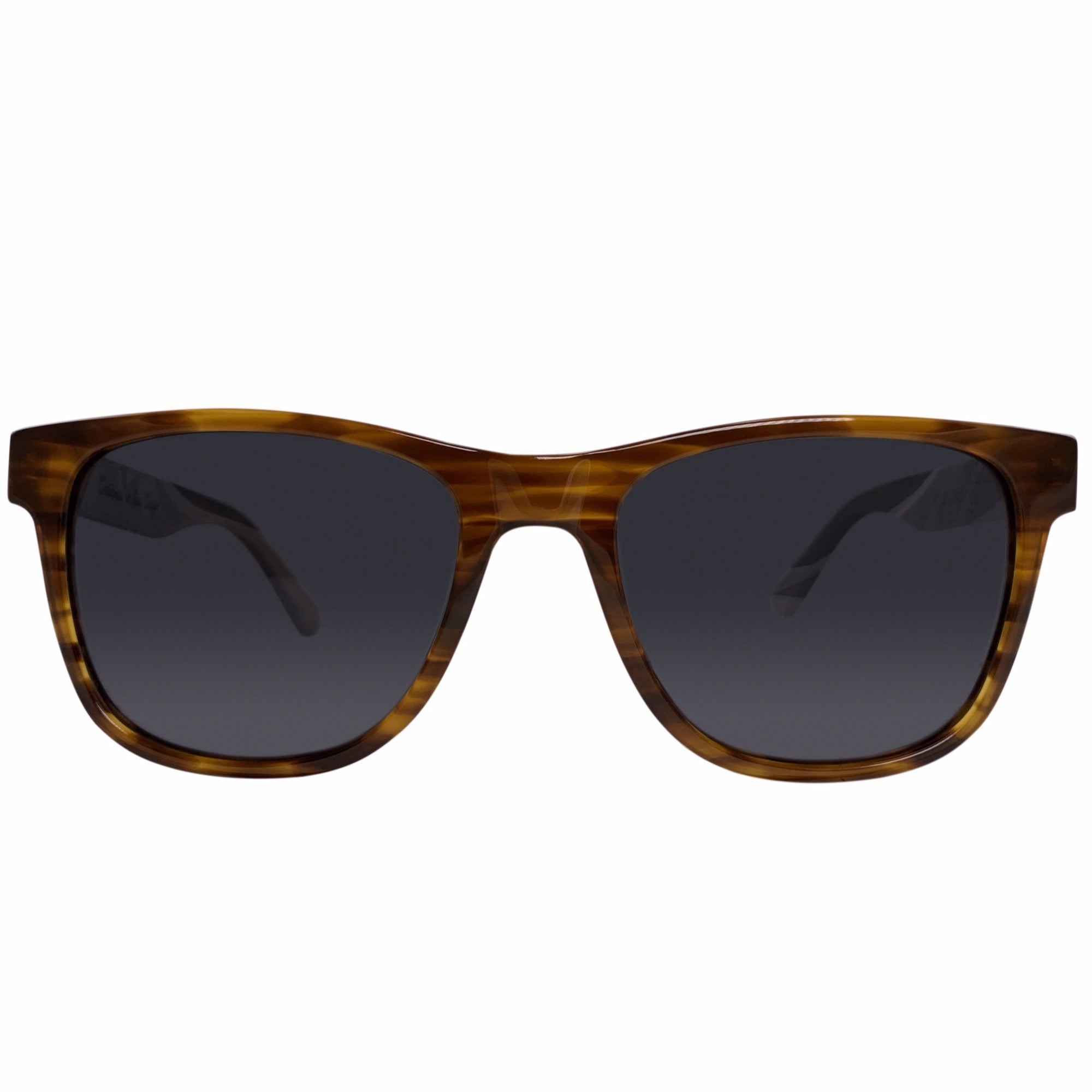 Huntington Beach Polarized Square Walnut Wood Sunglasses