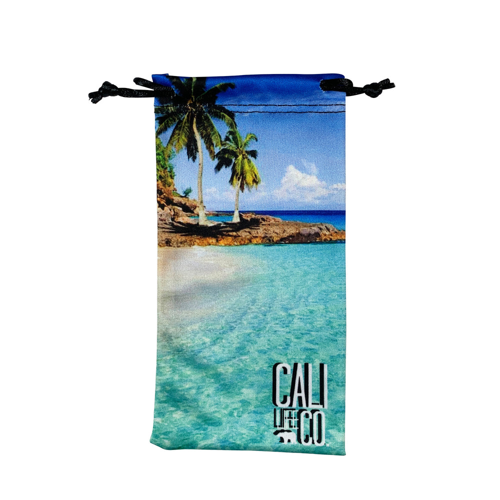 Ocean breeze print limited edition microfiber sunglasses pouch by Cali Life Co